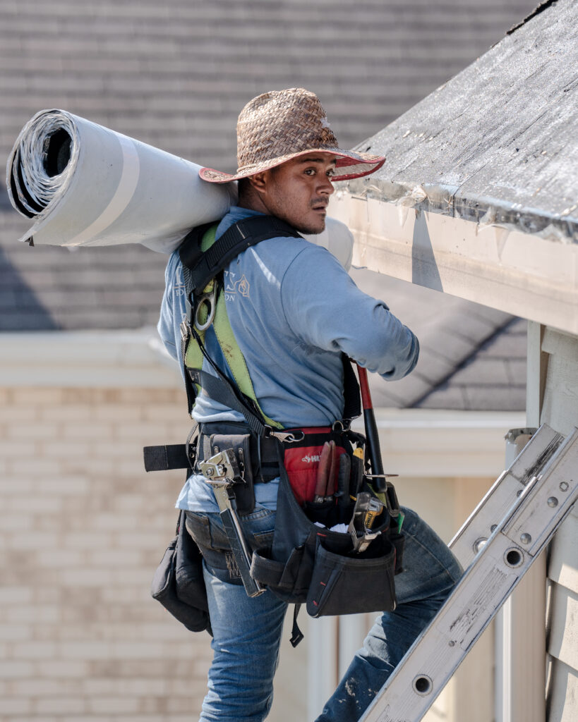 Portrait of roofer at Rosales Roofing by MCZ Productions