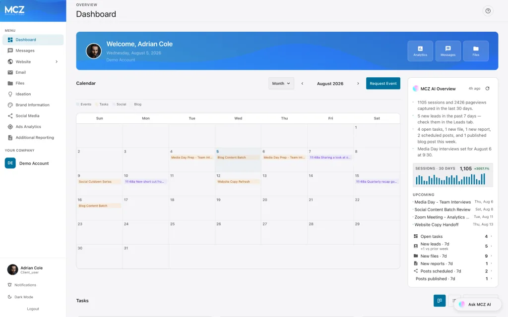 Introducing the MCZ Client Portal
